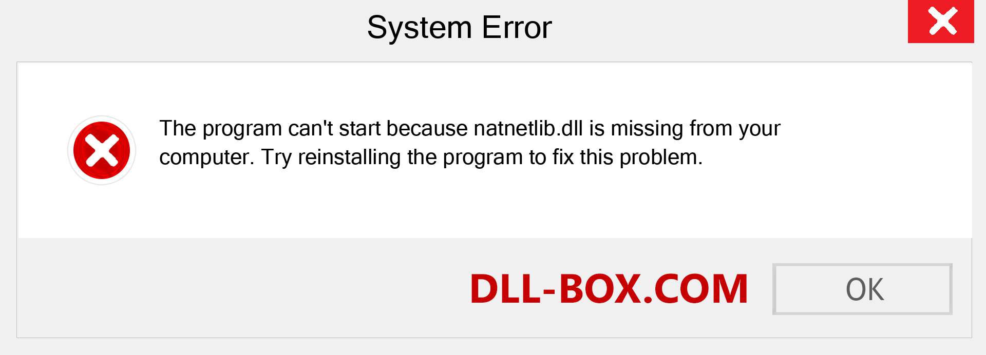  natnetlib.dll file is missing?. Download for Windows 7, 8, 10 - Fix  natnetlib dll Missing Error on Windows, photos, images
